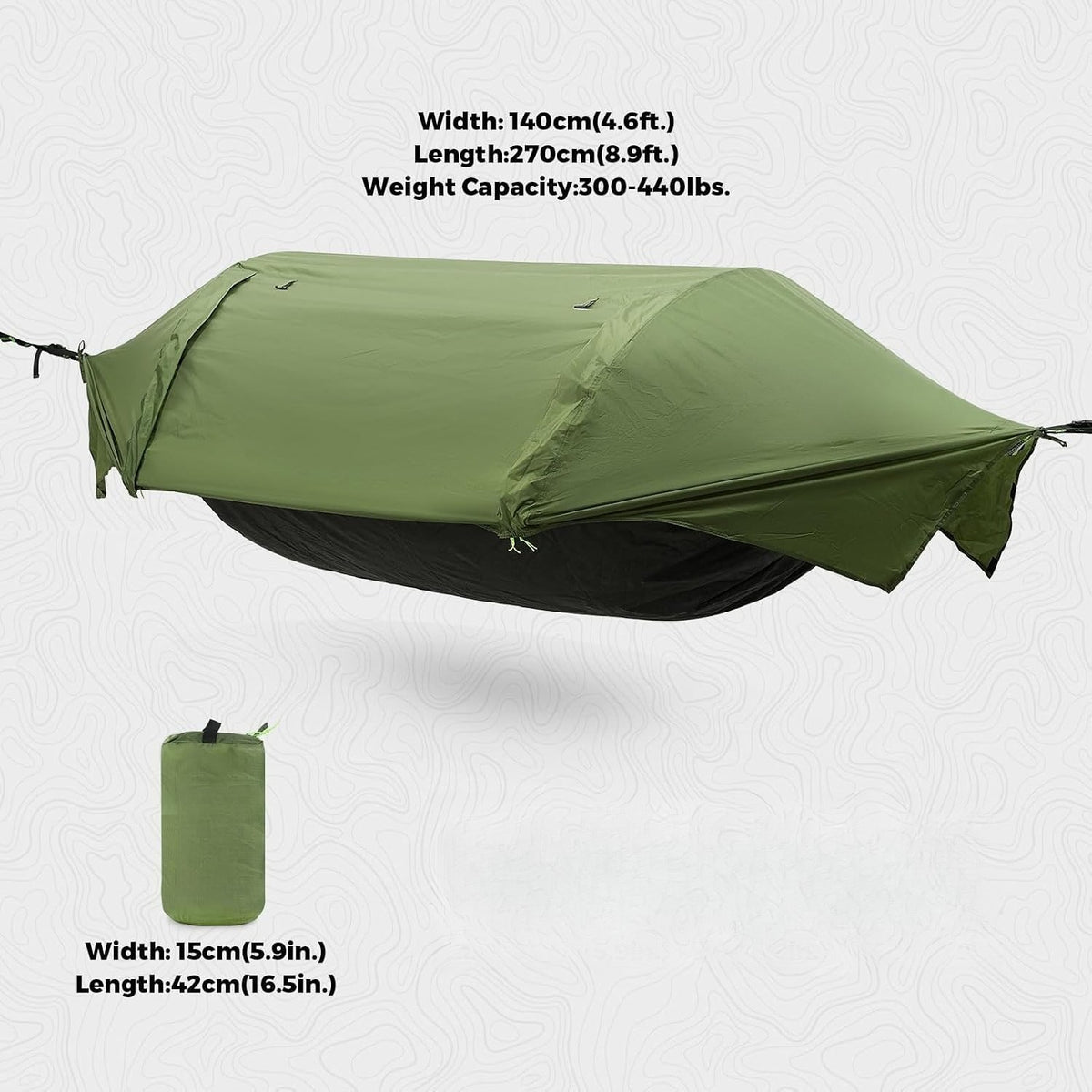 3‑in‑1 Camping Hammock Tent