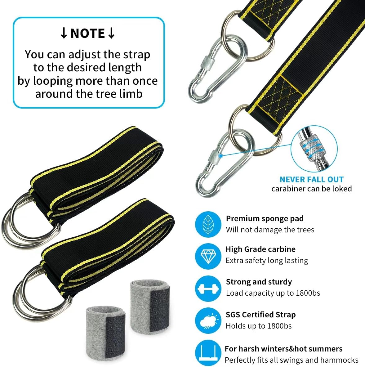 Tree Swing Straps Kit
