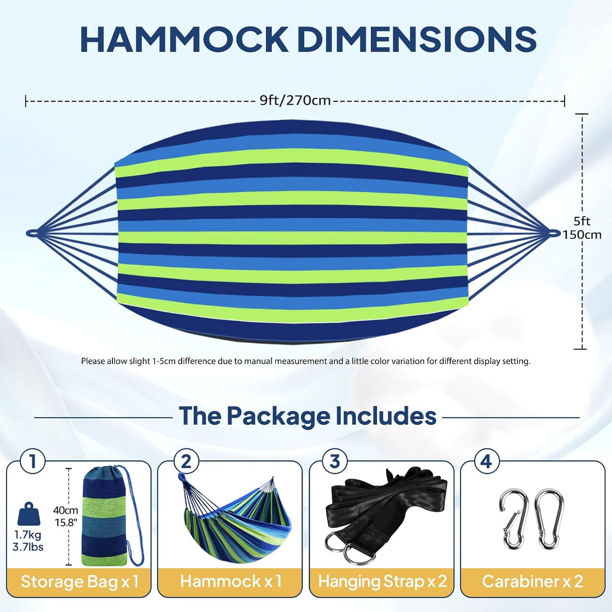 Cotton Portable Camping Hammock