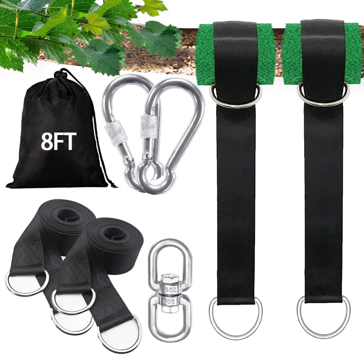 Extra Long Tree Swing Hanging Kit
