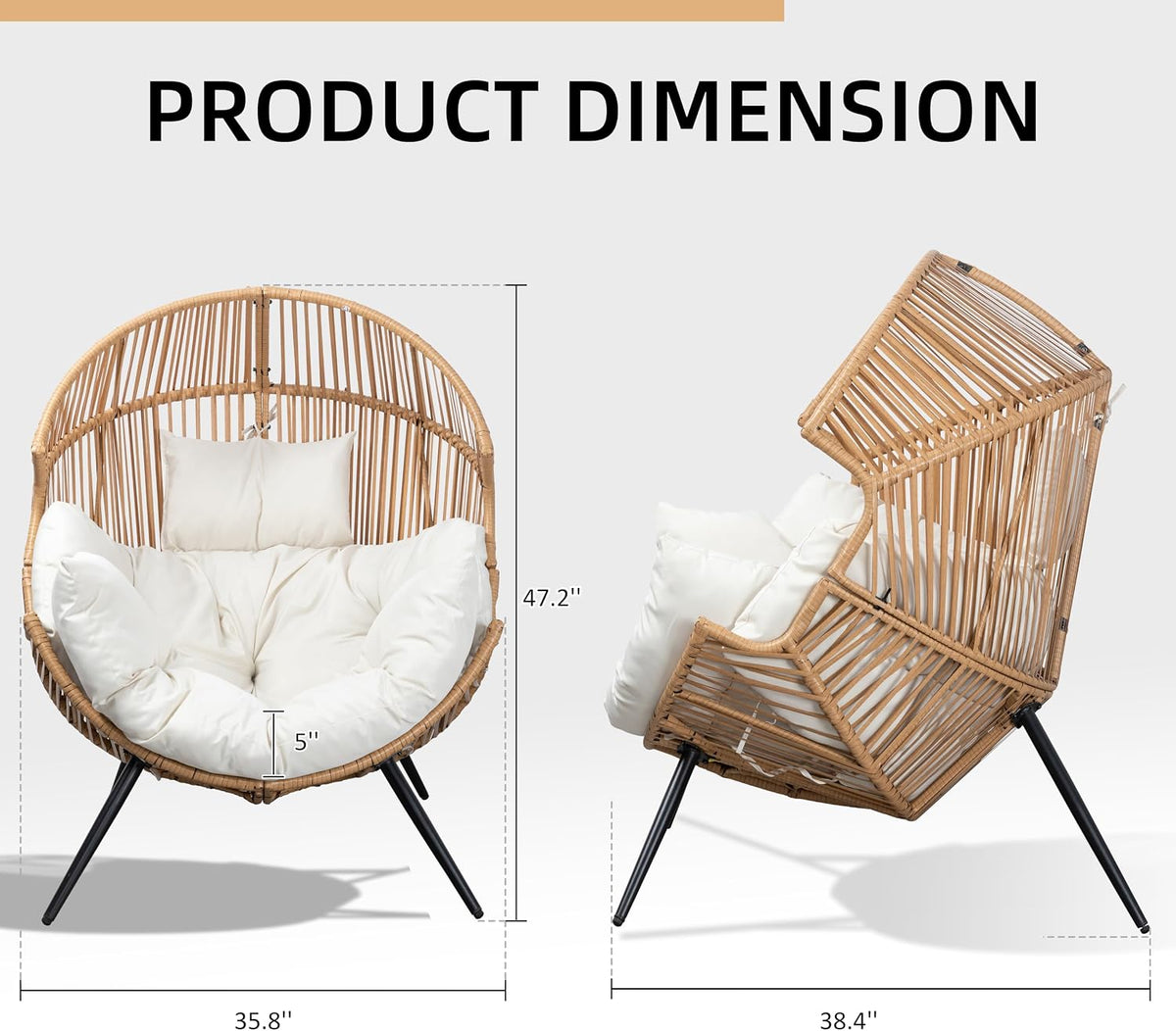 Egg Chair Wicker Outdoor Chairs