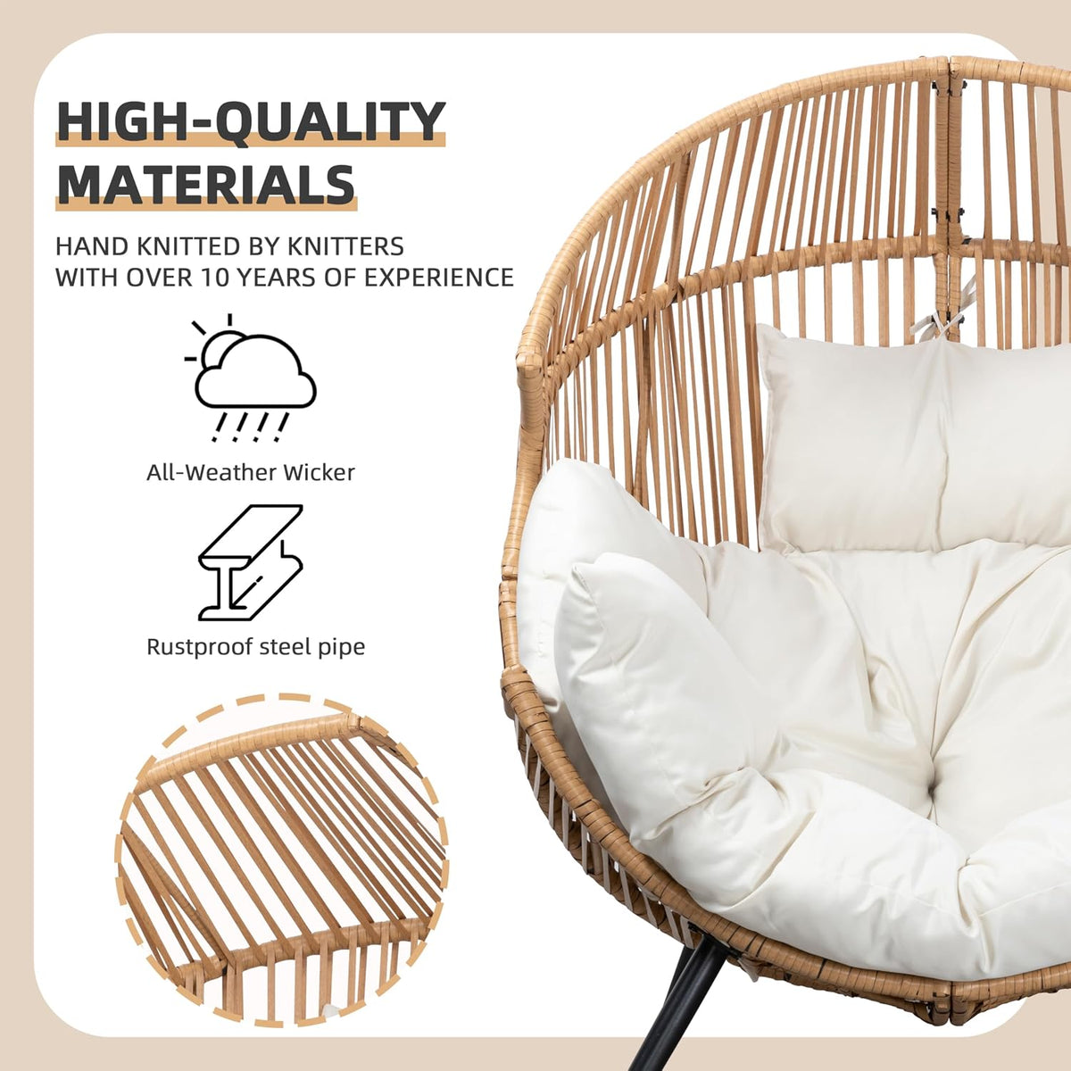 Egg Chair Wicker Outdoor Chairs