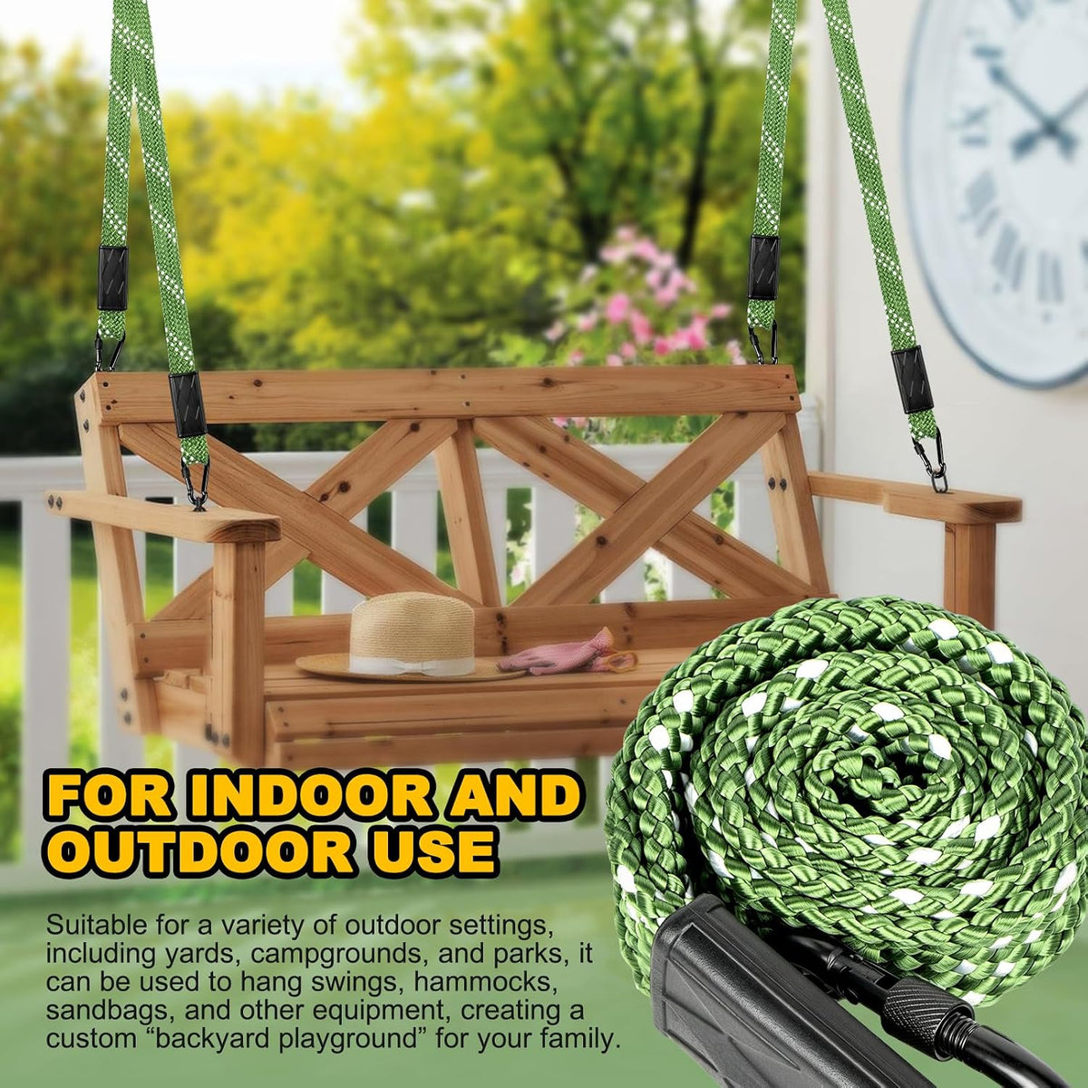 2‑Pack Nylon Tree Swing Hanging Straps