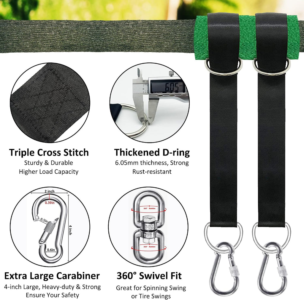 Extra Long Tree Swing Hanging Kit