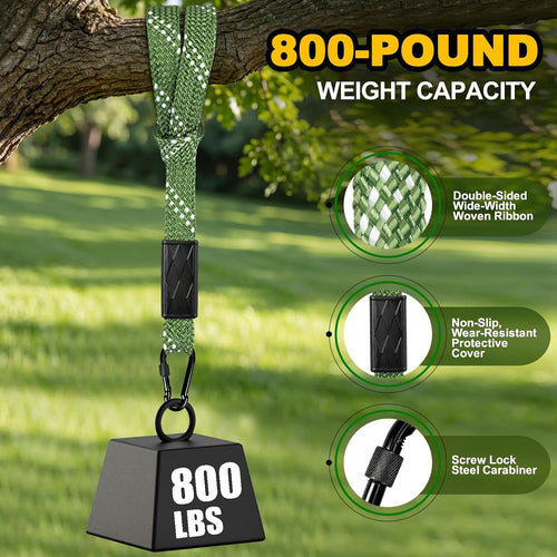2‑Pack Nylon Tree Swing Hanging Straps