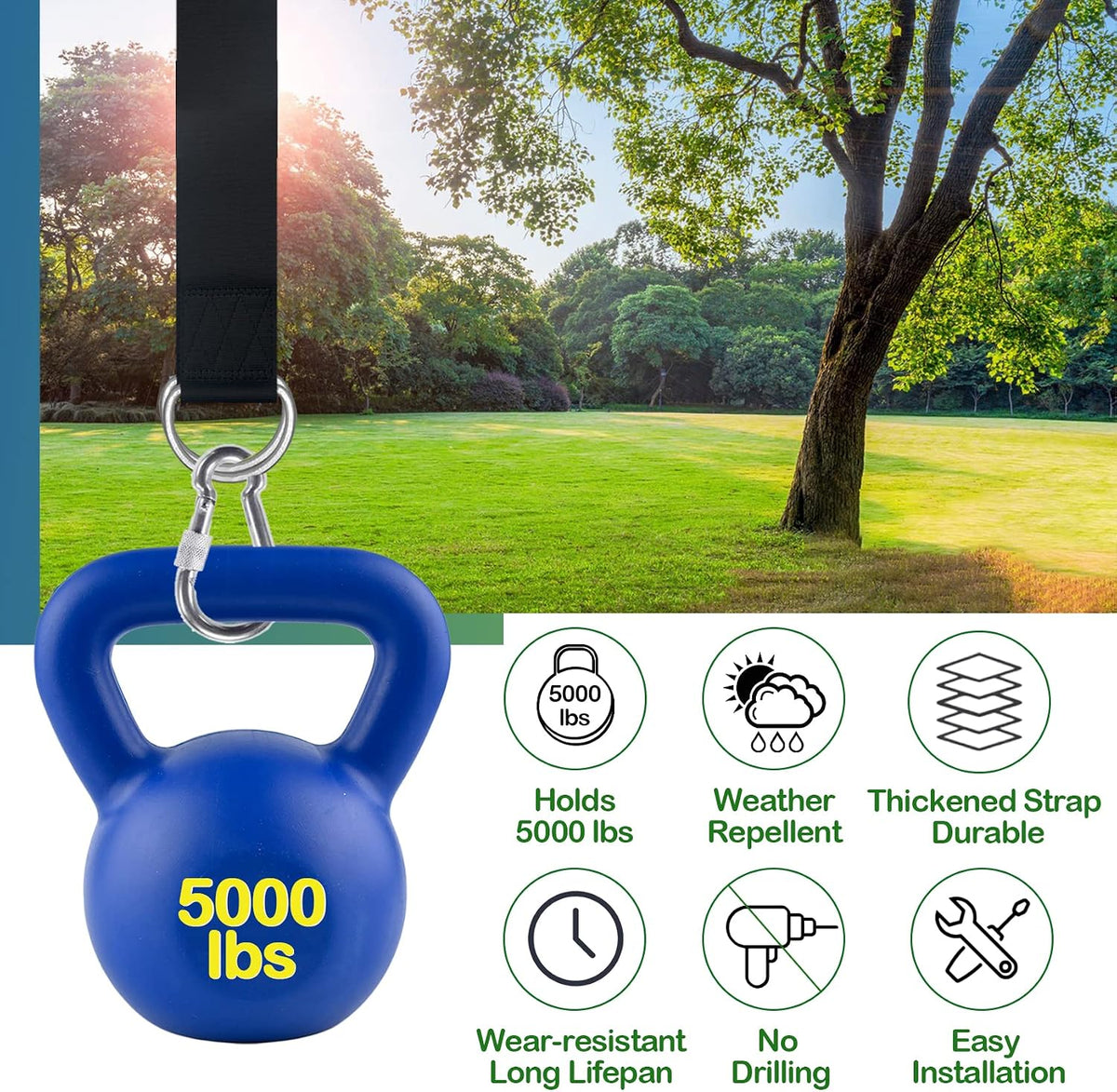 Adjustable Tree Swing Hanging Kit