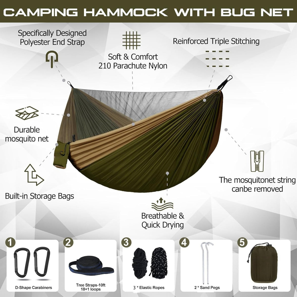 Nylon Parachute Hammock
