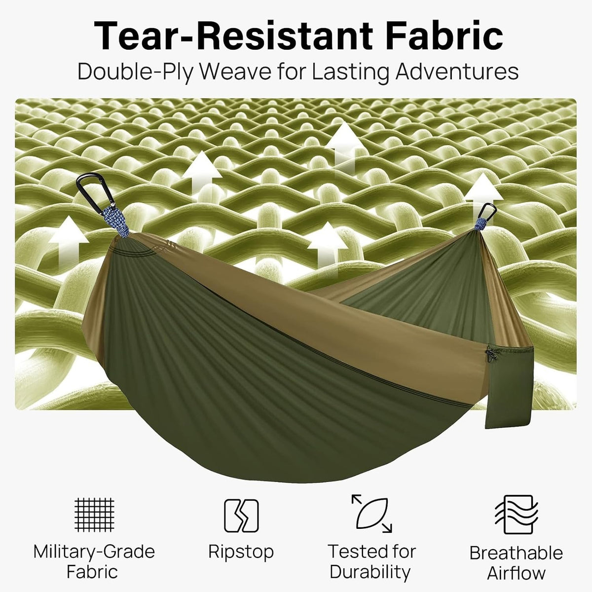 210T Parachute Camping Hammock