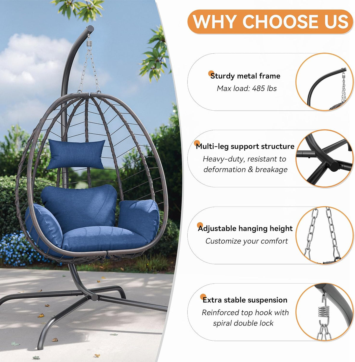 Outdoor Hanging Egg Chair