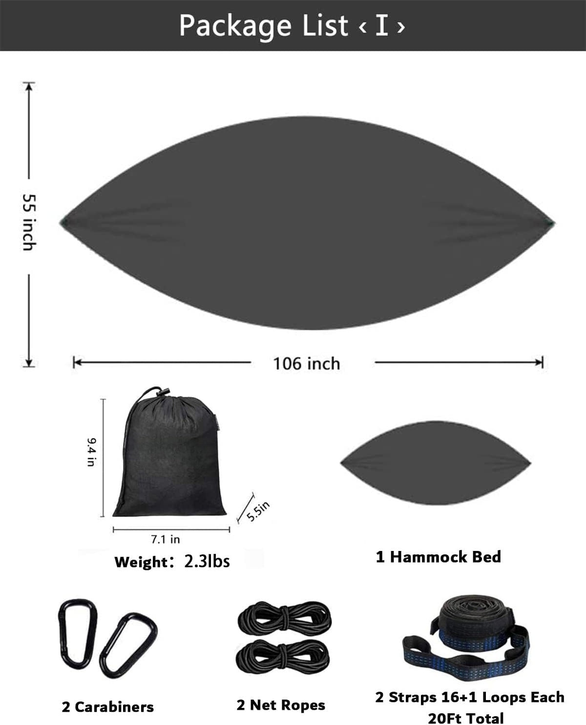 Double Camping Hammock Bundle