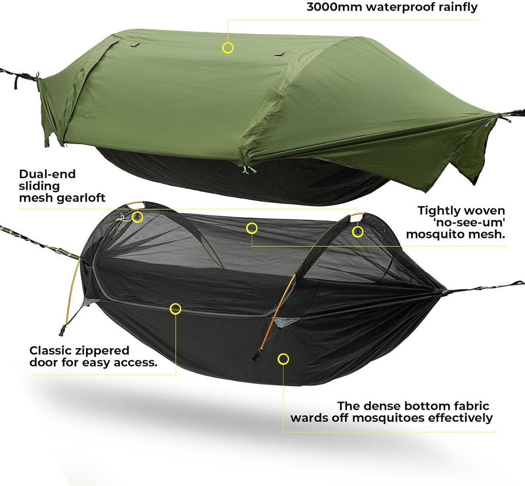 3‑in‑1 Camping Hammock Tent