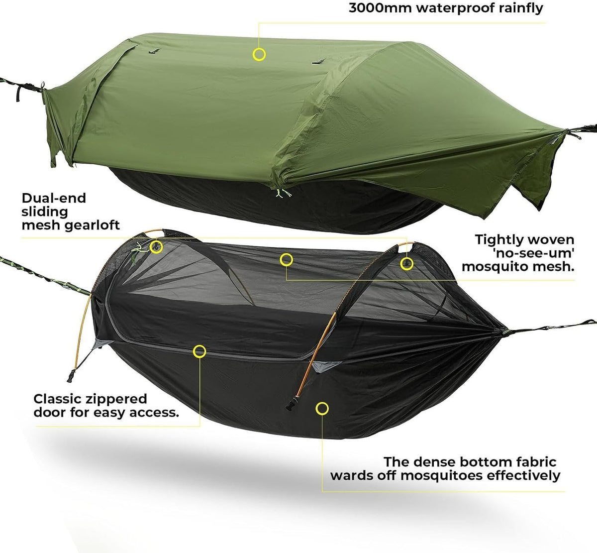 3‑in‑1 Camping Hammock Tent